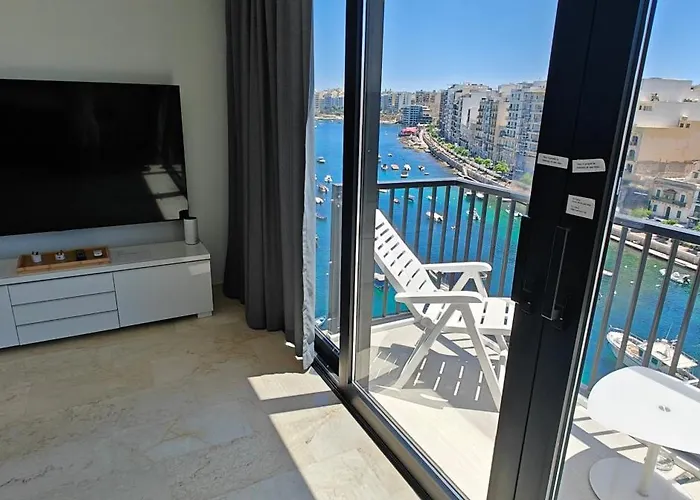 Luxury Sea Front At Spinola Bay St Julians Apartment *